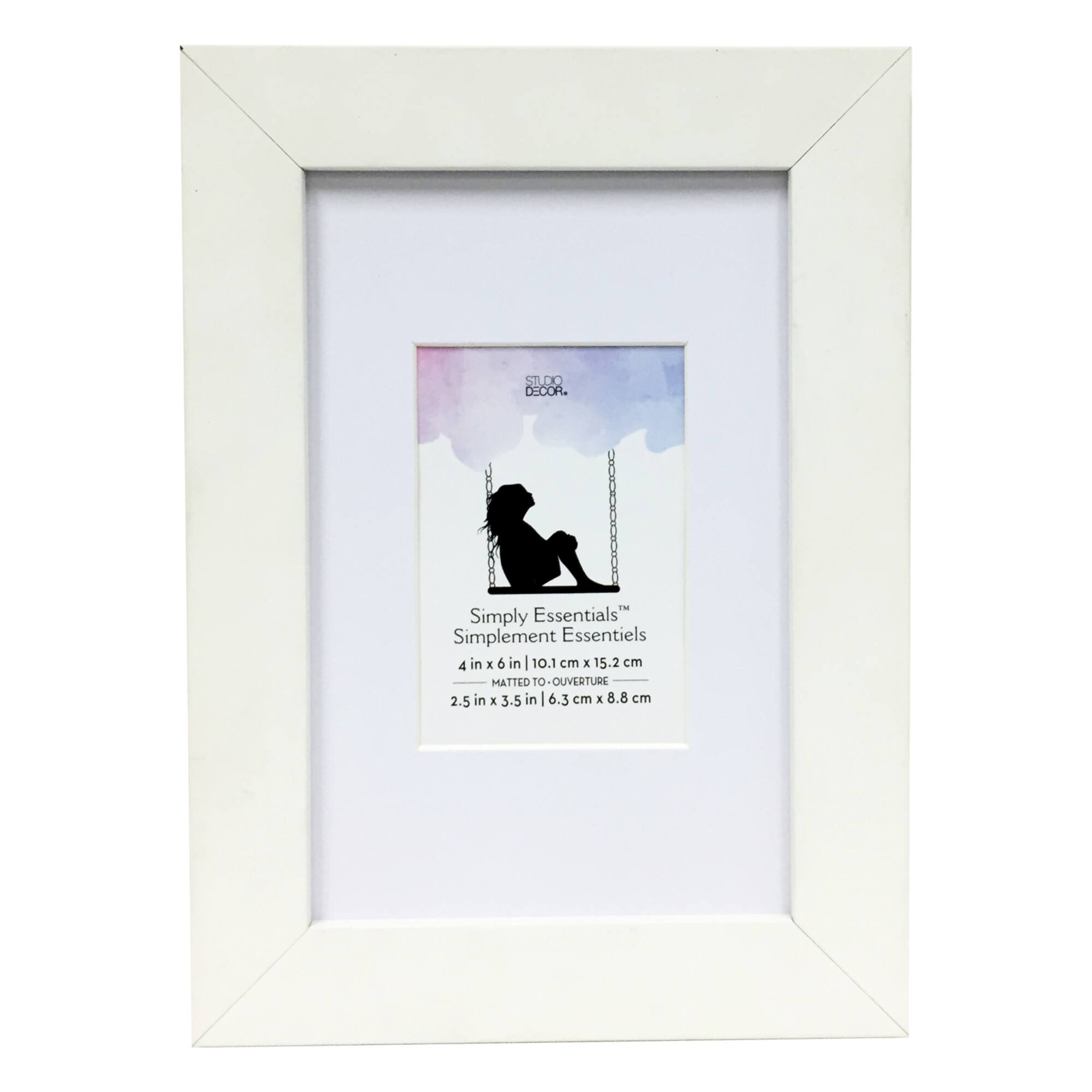 Simply Essentials™ 2.5" x 3.5" White Frame by Studio Décor®